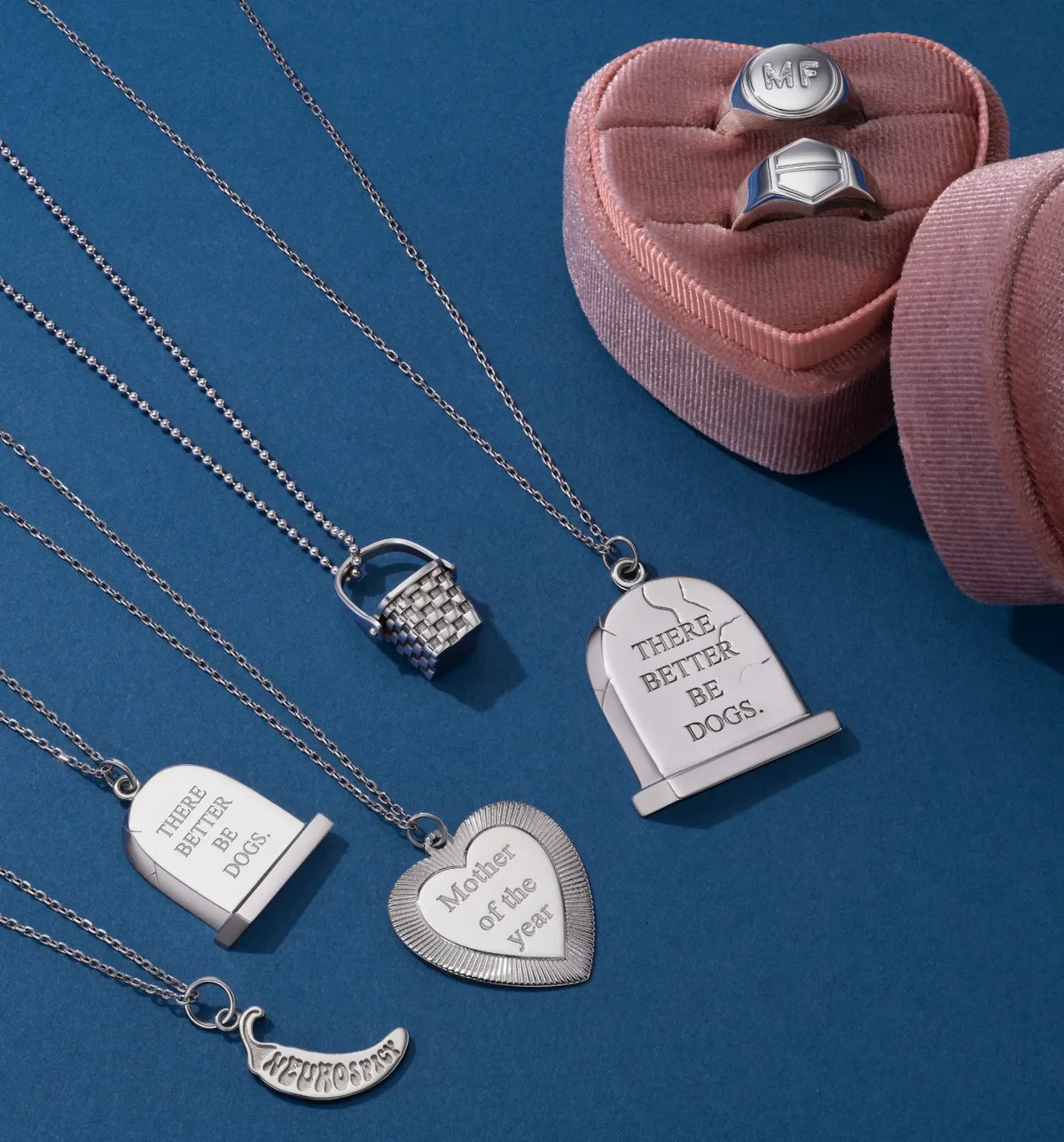 Grande Silver Gravestone Pendant