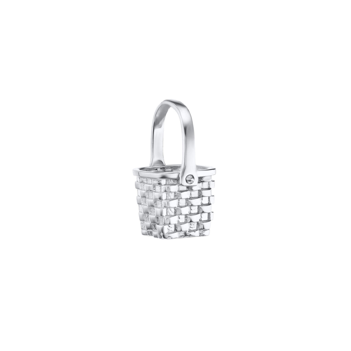 Silver Basket Case Pendant
