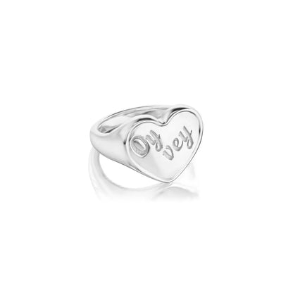 Silver "Oy Vey" Ring