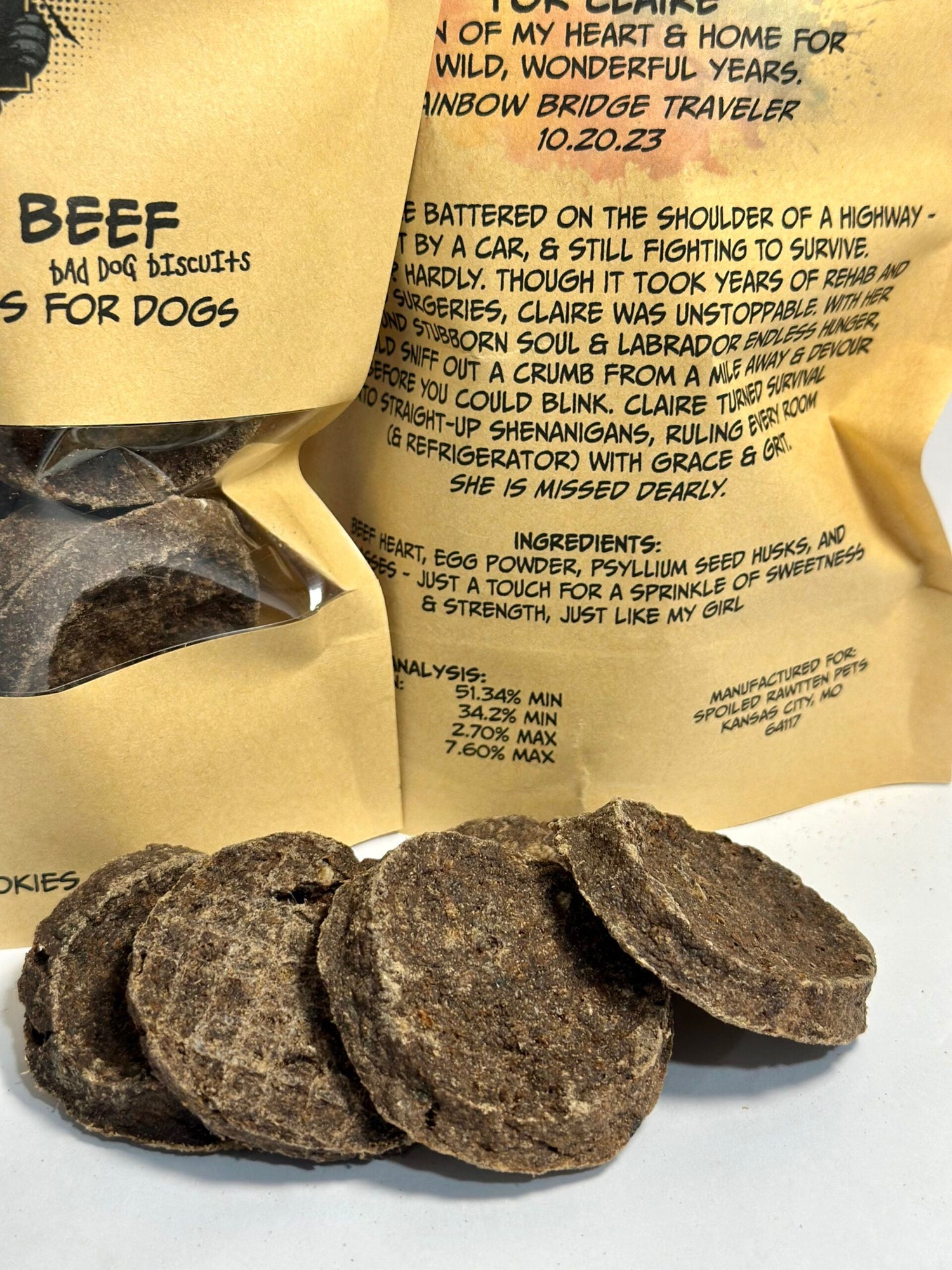 Son of a Beef Bad Dog Biscuits
