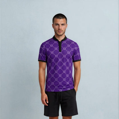 Sovereign Blade Collar Golf Polo - L - Skull &amp; Bogeys Golf Co.