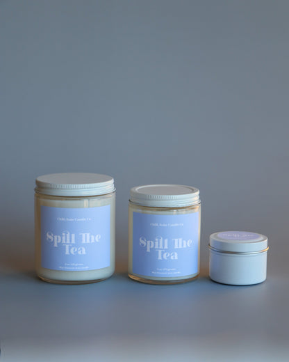 Spill The Tea Candle | Black Tea + Lemon + Lavender + Musk sizes