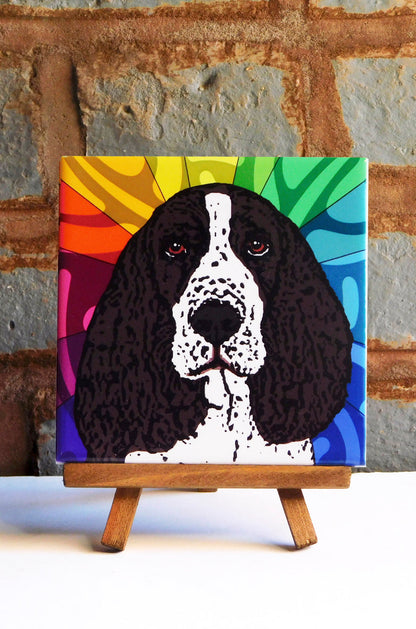 Springer Spaniel Ceramic Art Tile