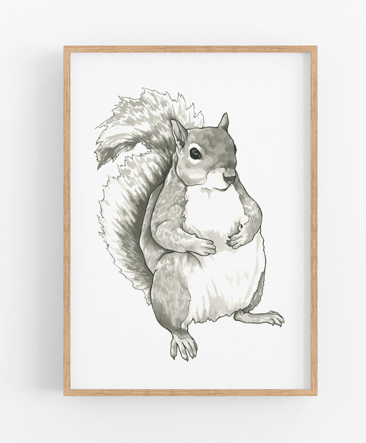 Earl the Squirrel Print