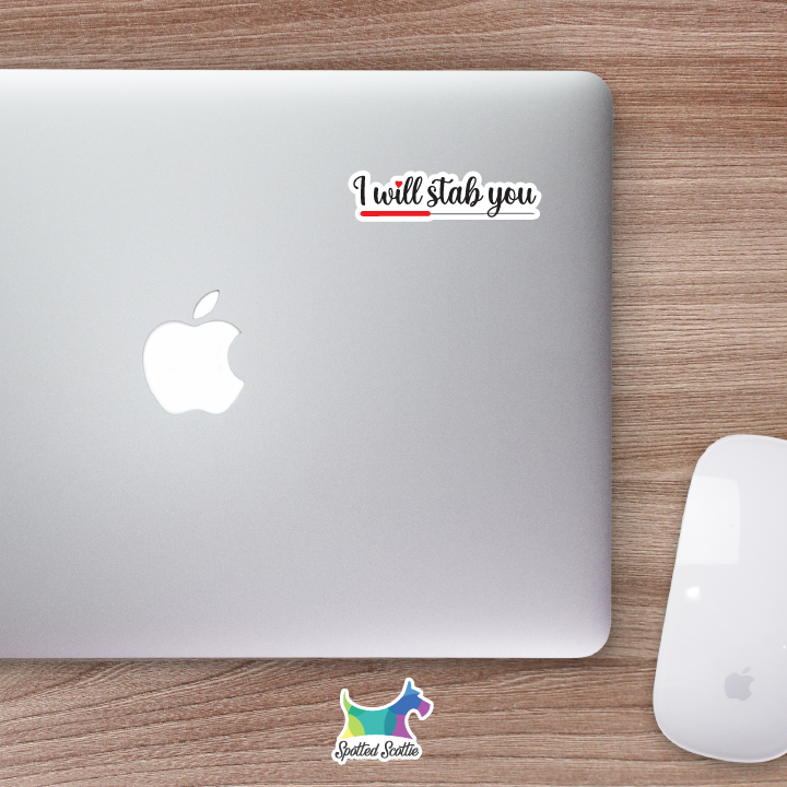 I will stab you sticker (acupuncture)