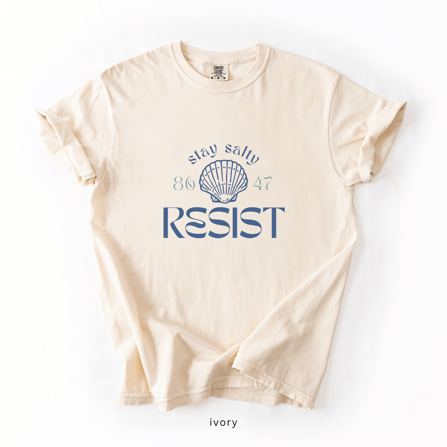 Stay Salty Resist T-Shirt | Coastal Anti-Trump Graphic Tee