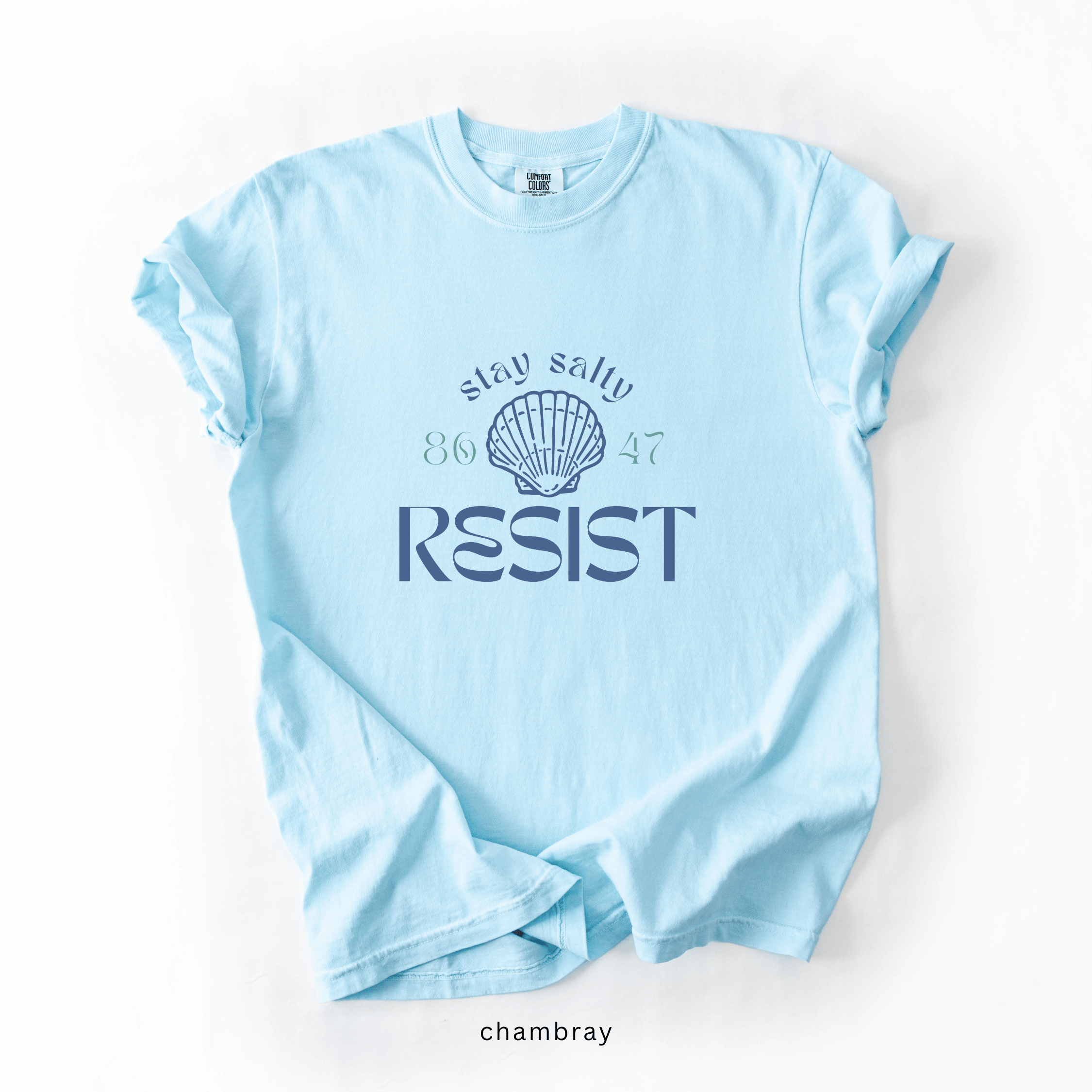 Stay Salty Resist T-Shirt | Coastal Anti-Trump Graphic Tee