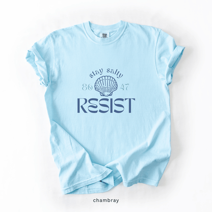 Stay Salty Resist T-Shirt | Coastal Anti-Trump Graphic Tee