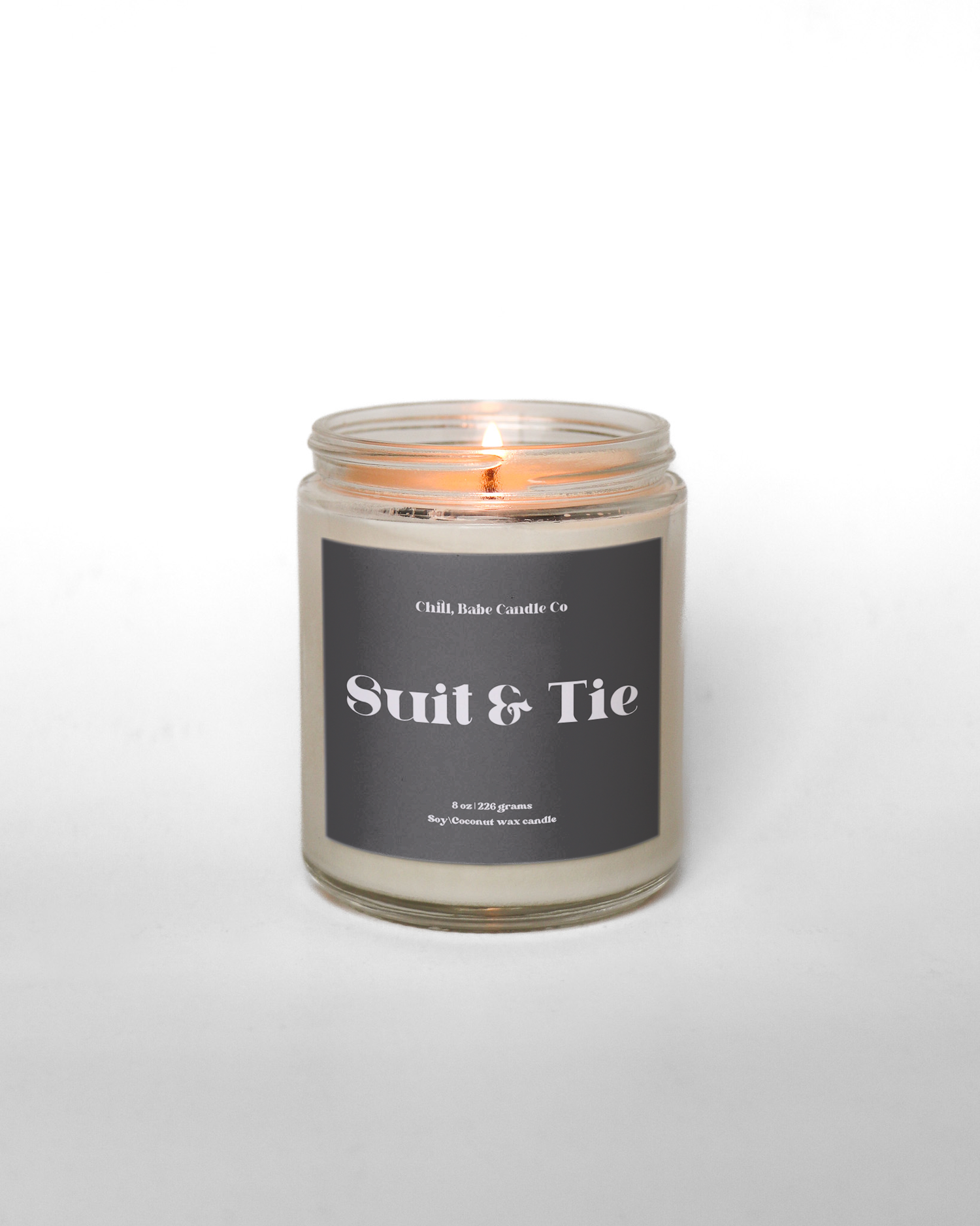 Suit &amp; Tie Candle | Saffron + Cedarwood + Violet + Smoke
