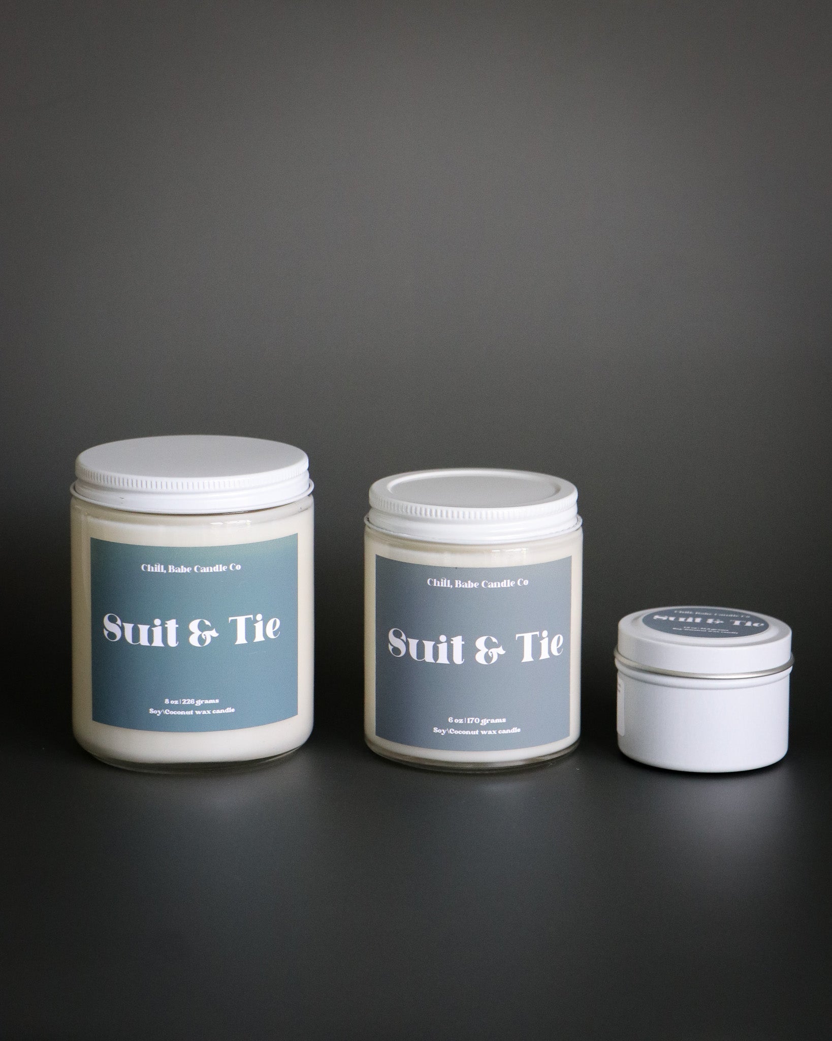 Suit &amp; Tie Candle | Saffron + Cedarwood + Violet + Smoke