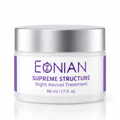 Supreme Structure is an intensive firming night treatment for women over 40, designed to support collagen, elasticity and the underlying structure of mature skin while you sleep.