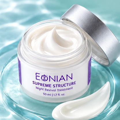 Supreme Structure is an intensive firming night treatment for women over 40, designed to support collagen, elasticity and the underlying structure of mature skin while you sleep.