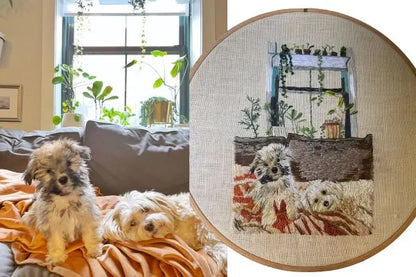 Embroidered Pet Portrait