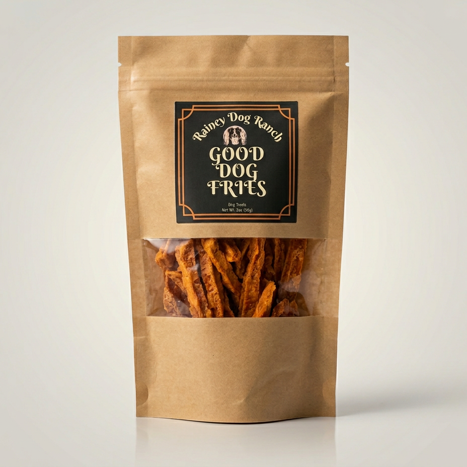 Sweet Potato Fries (Large Bag): 100% Dehydrated Sweet Potato Treats