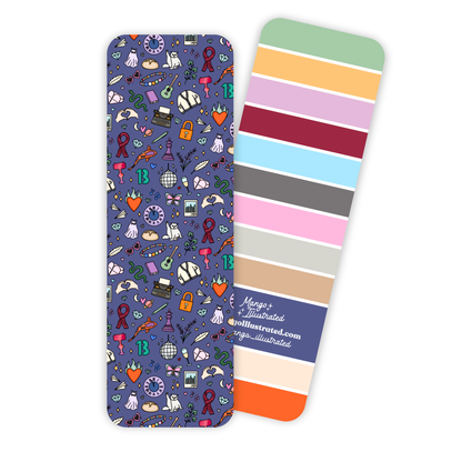 Eras bookmark — hand drawn album and era doodles, 2 x 6 in soft touch matte bookmark, by MangoIllustrated