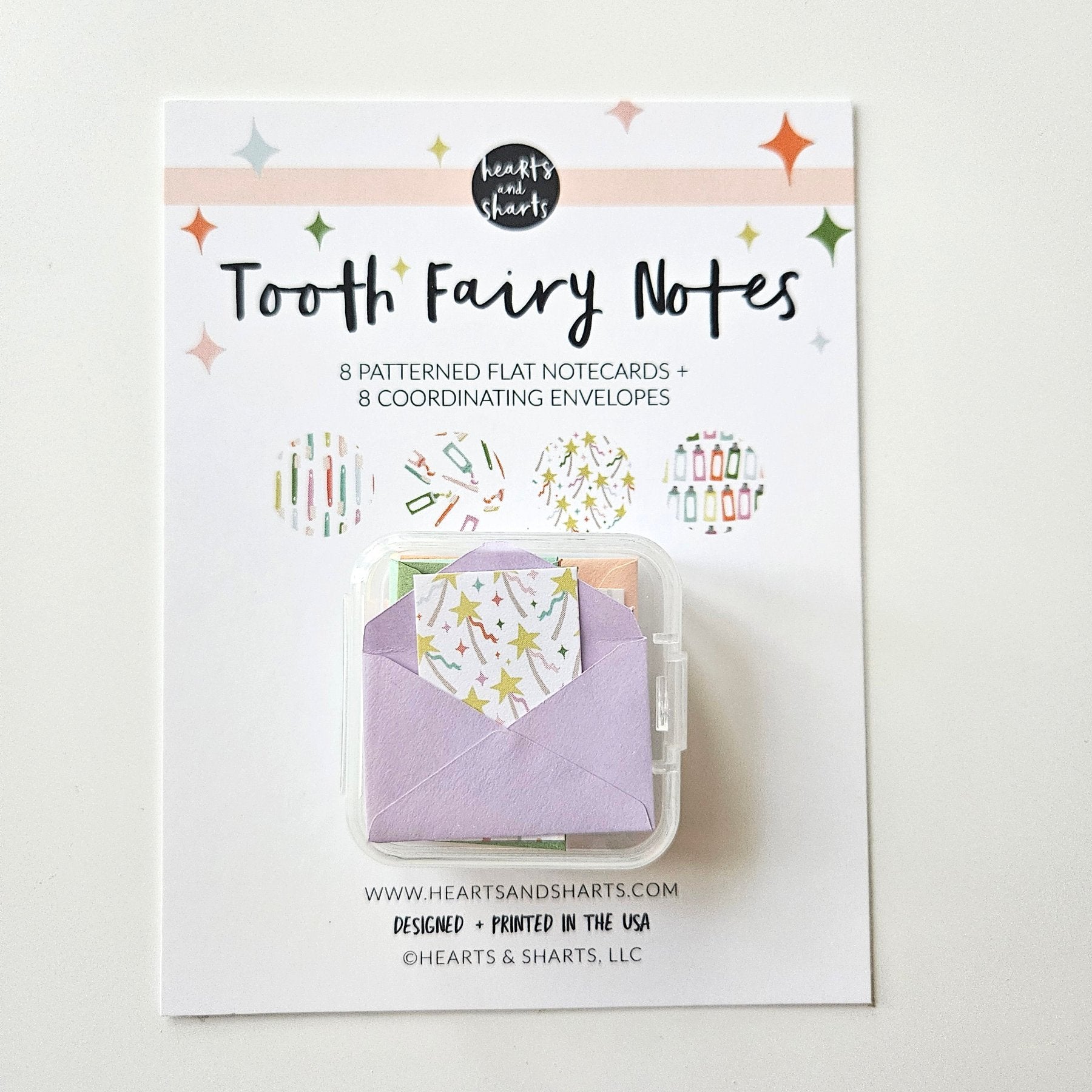 MICRO NOTES - 8 TINY NOTECARDS + 8 COORDINATING, NON-SEALING, TINY ENVELOPES - NO AI