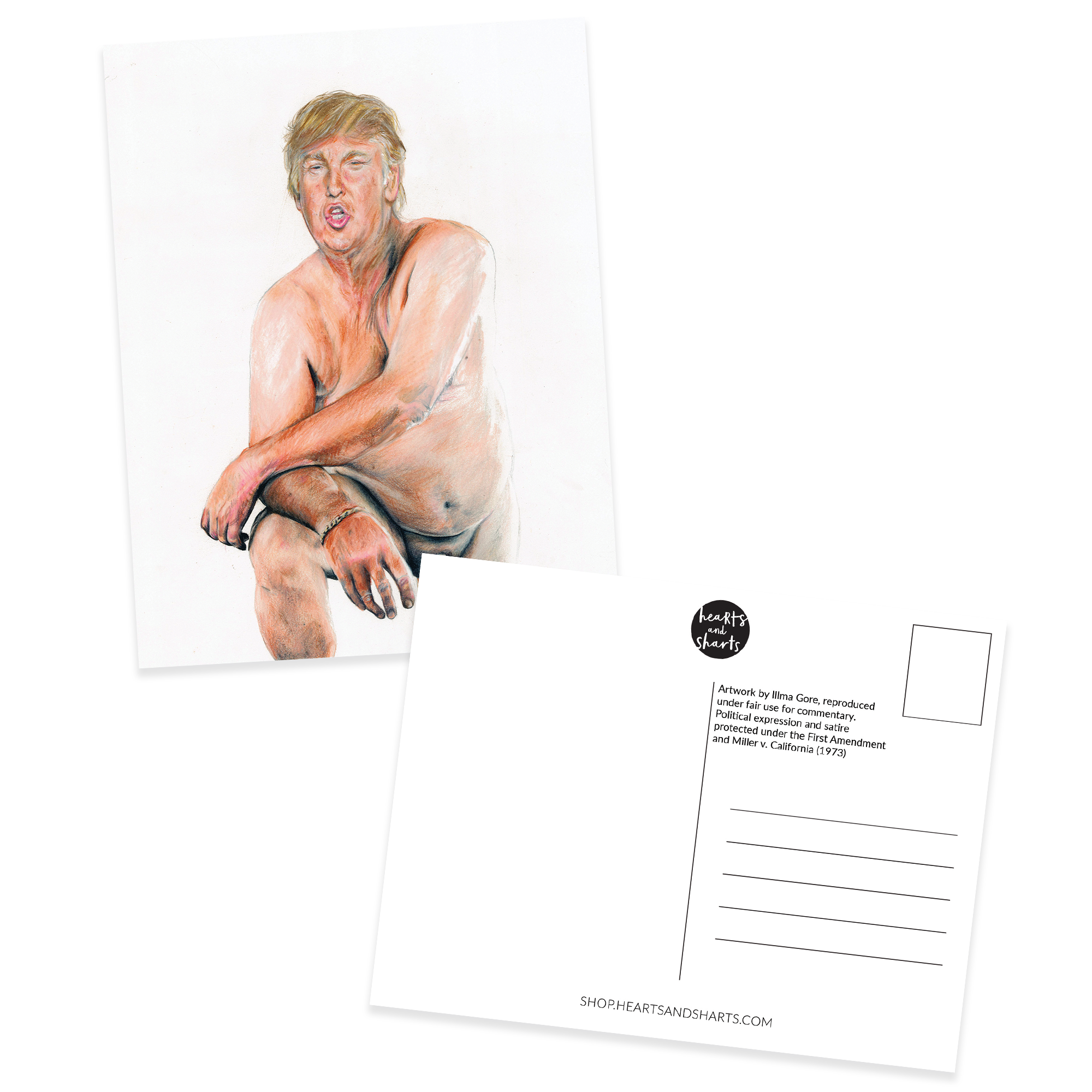 DISGUSTING AND UGLY POSTCARDS - SET OF 8 - ALL PROFITS TO NTFB - NO AI
