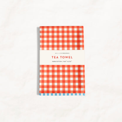 Red Gingham Tea Towel