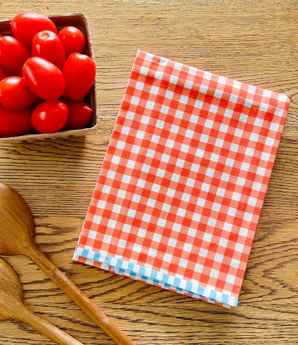 Red Gingham Tea Towel