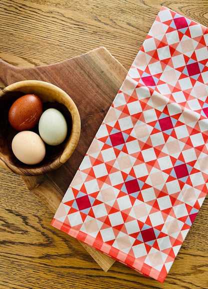 Star Quilt Holiday Tea Towel
