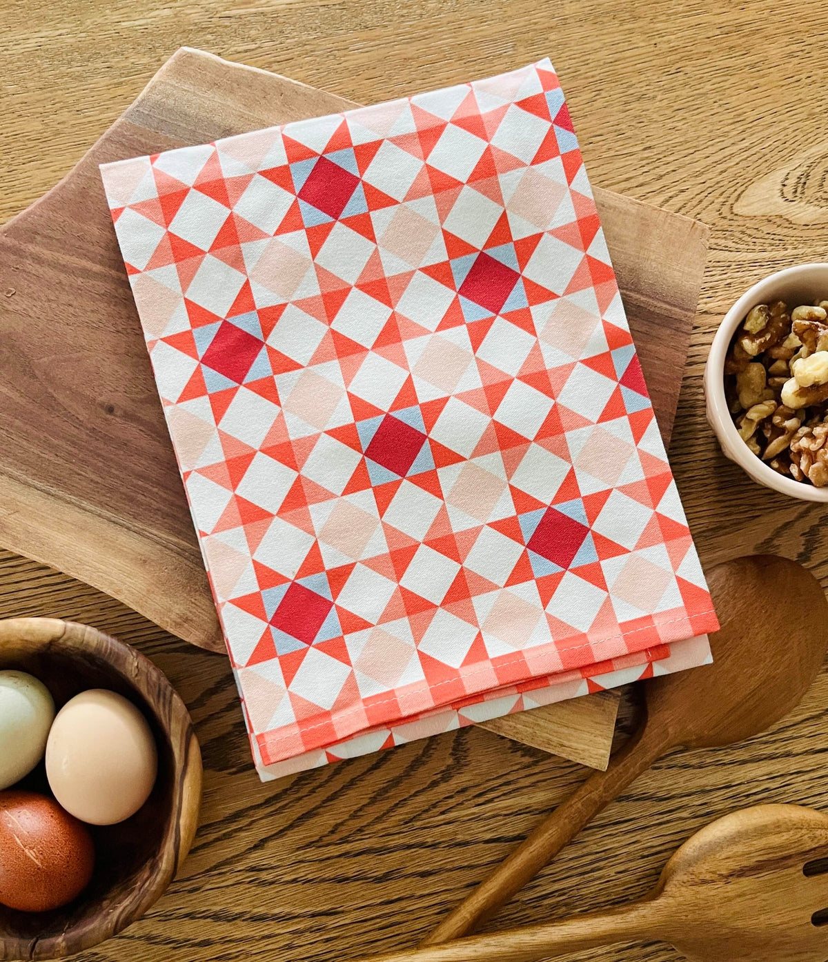Star Quilt Holiday Tea Towel