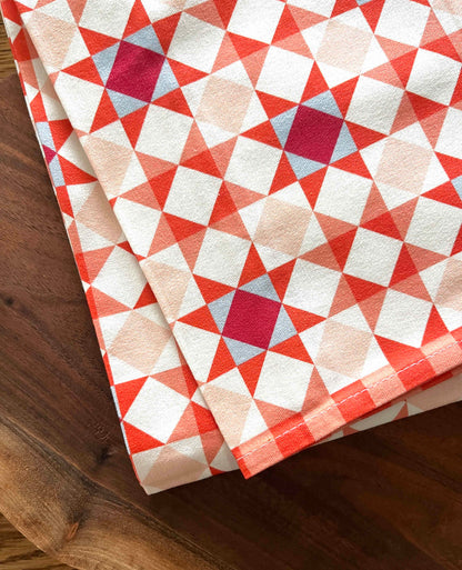 Star Quilt Holiday Tea Towel
