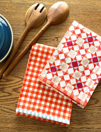 Star Quilt Holiday Tea Towel