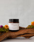 Regenerative suet tallow body cream infused with calendula & dandelion and scented with essential oils a 4 oz amber glass jar