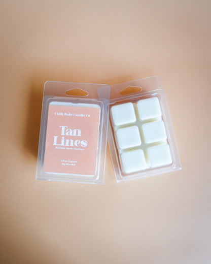 Tan Lines Wax Melt | Sunblock + Beach/Pool Days front &amp; back
