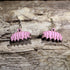Handcrafted Tardigrade wooden dangle earrings featuring the microscopic water bear with detailed hand-painted accents. Lightweight laser-cut wooden earrings with hypoallergenic .925 sterling silver hooks, perfect for microbiologists, biology teachers, science lovers, microbiology students, STEM enthusiasts, and fans of unique scientific jewelry.