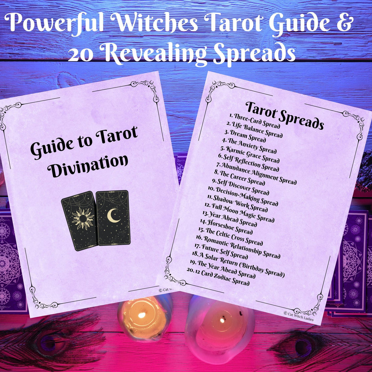 Digital cover preview for a tarot guide titled &