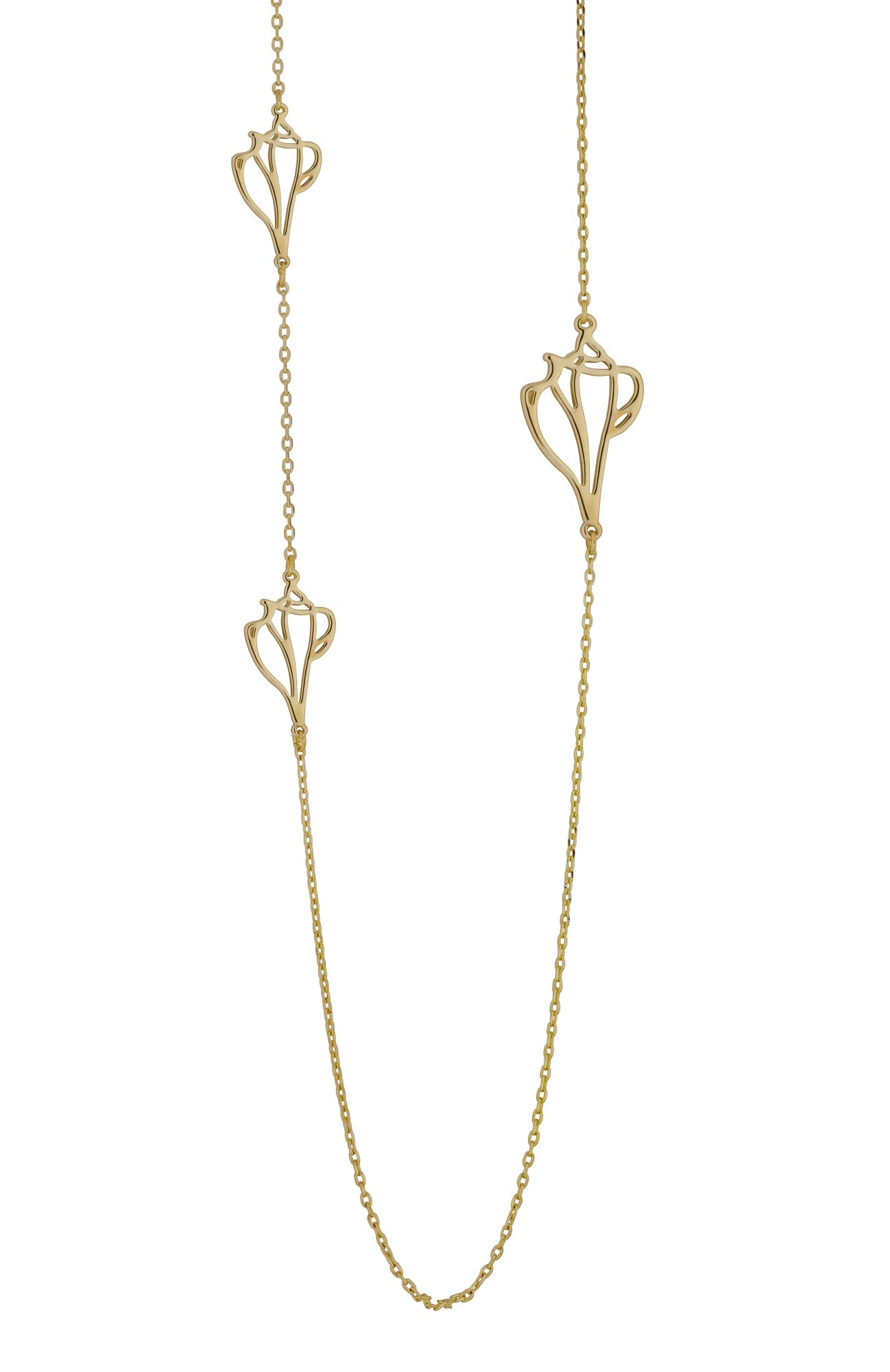 plum island long shell necklace