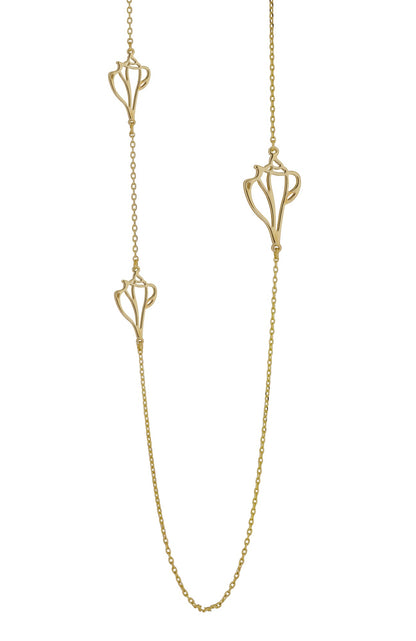 plum island long shell necklace