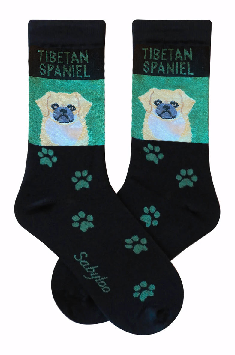 Tibetan Spaniel Dog Socks