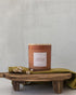 Toasted Coconut soy candle by Fig & Grove with coconut and sandalwood fragrance