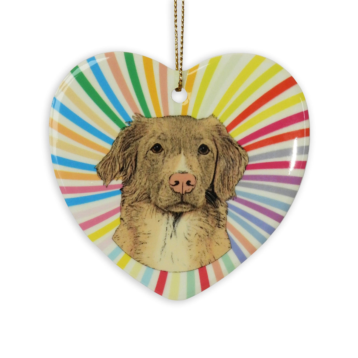 Toller Ceramic Heart Ornament