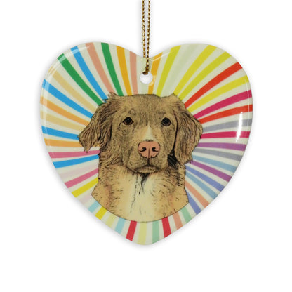 Toller Ceramic Heart Ornament