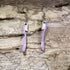 Handcrafted toothbrush wooden dangle earrings featuring colorful hand-painted toothbrushes with detailed bristles. Lightweight laser-cut wooden earrings with hypoallergenic .925 sterling silver hooks, perfect for dental hygienists, dentists, dental assistants, dental students, oral health professionals, and fun dental-themed jewelry.