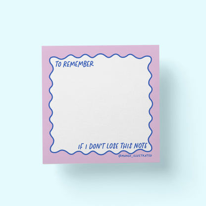 To Remember If I Don&