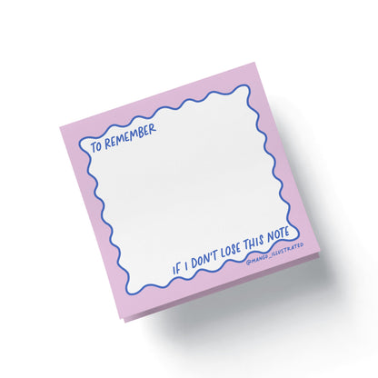 To Remember If I Don&