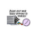 Keep Your Trash Opinions to Yourself raccoon illustrated sticker badge — snarky raccoon vinyl sticker by MangoIllustrated