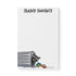 Trashy Thoughts raccoon notepad — illustrated raccoon brain dump notepad, 8.5 x 5.5 in, by MangoIllustrated
