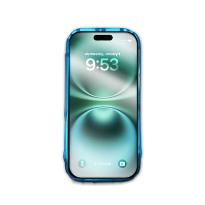 Flexēsoft silicone netting for your phone. Translucent Turquoise