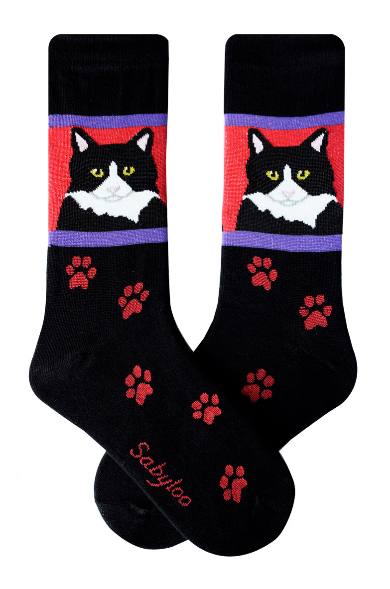 Tuxedo Cat Socks