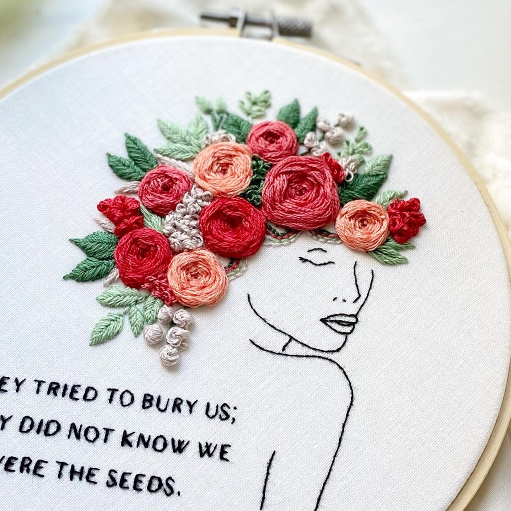 They tried to bury us // Embroidery PDF Pattern Download 6 inch