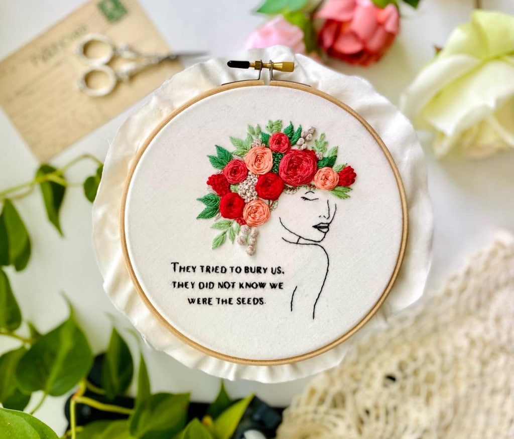 They tried to bury us // Embroidery PDF Pattern Download 6 inch