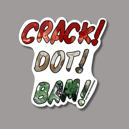 Crack! Dot! Bam! Mahjong Vinyl Sticker
