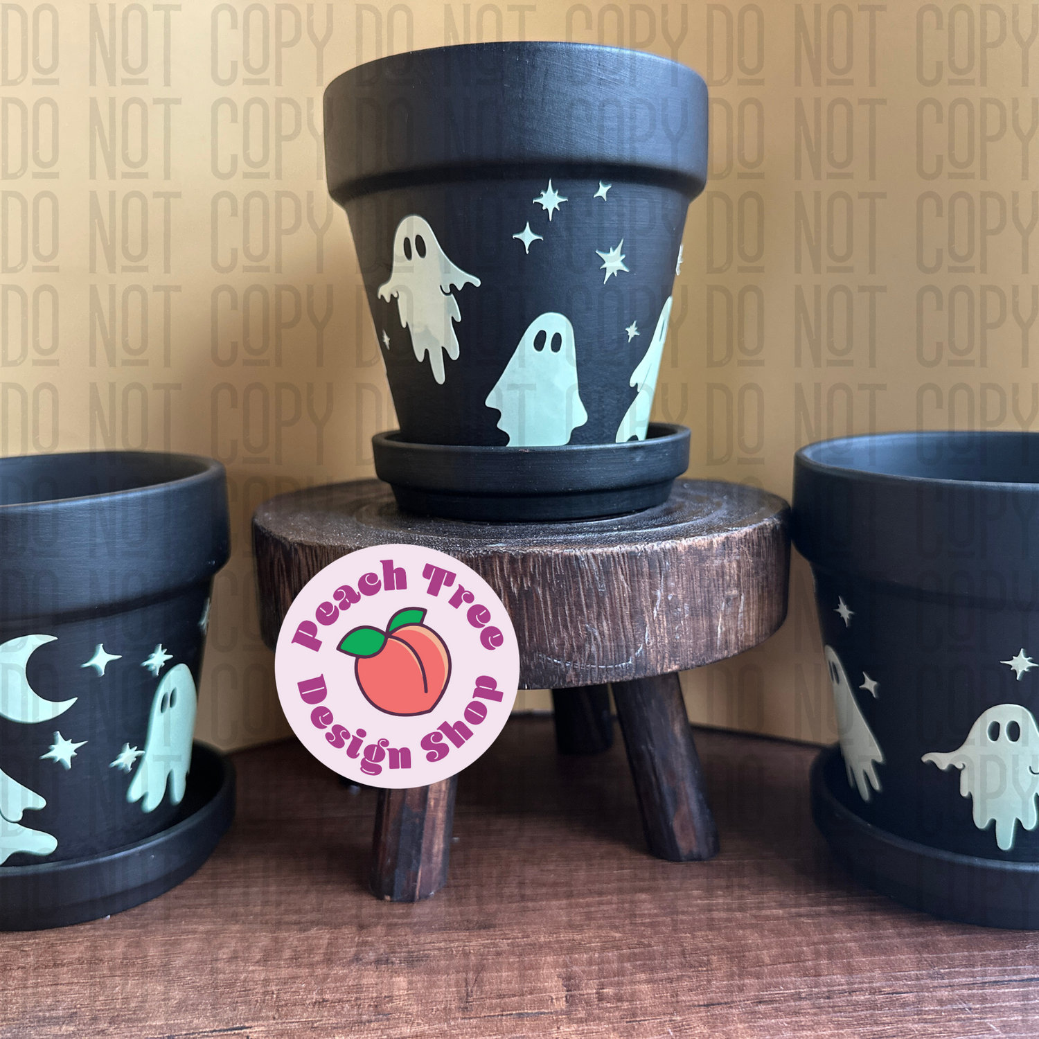 Ghost Planter (glow in the dark)