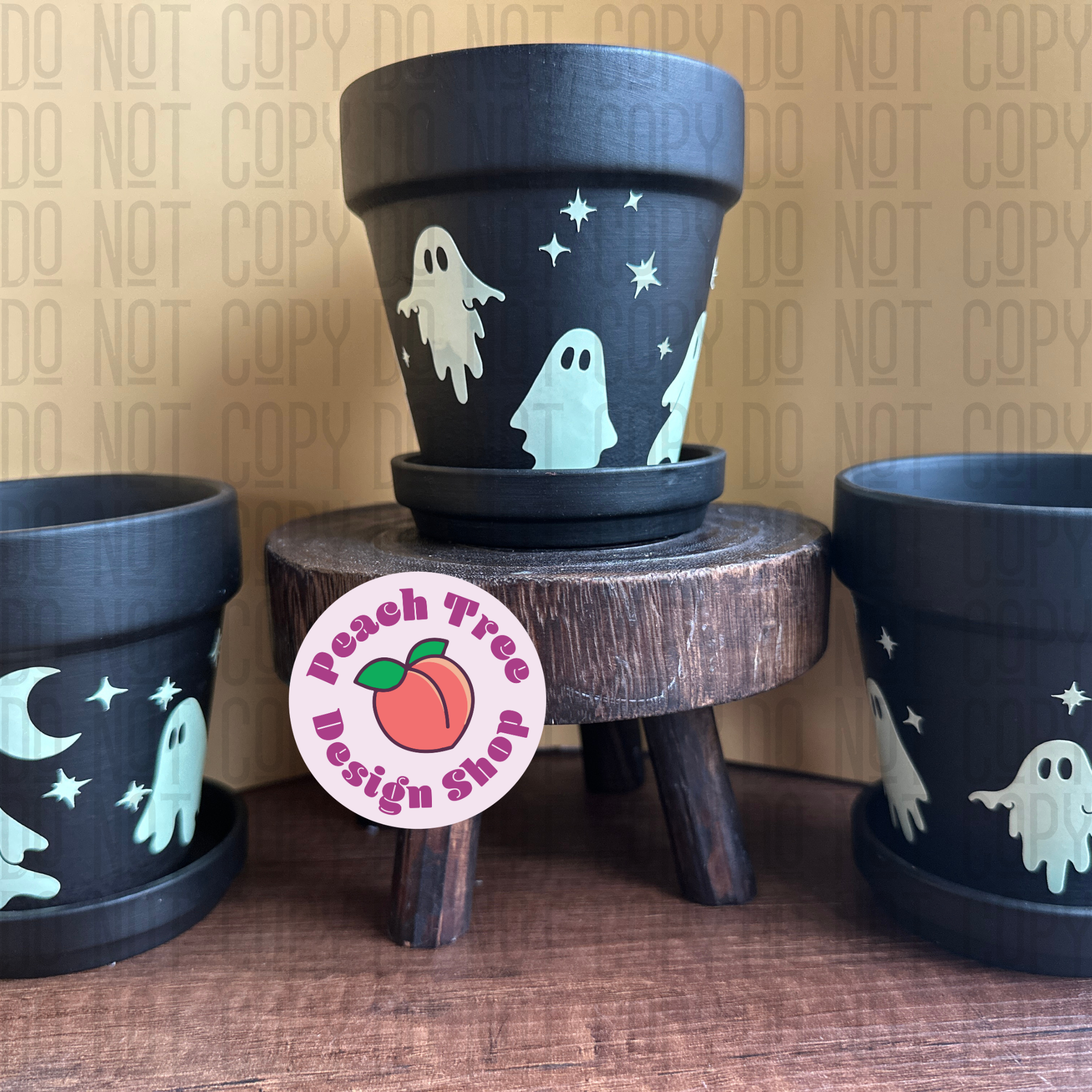 Ghost Planter (glow in the dark)