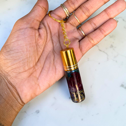Self Love / Self Growth Keychain | Handmade Crystal &amp; Herb Charm